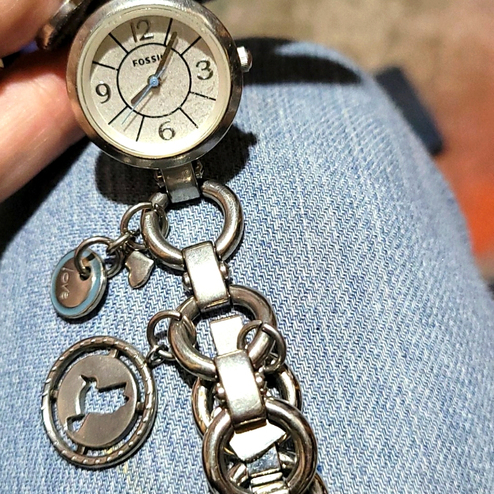 Fossil watch charm bracelet